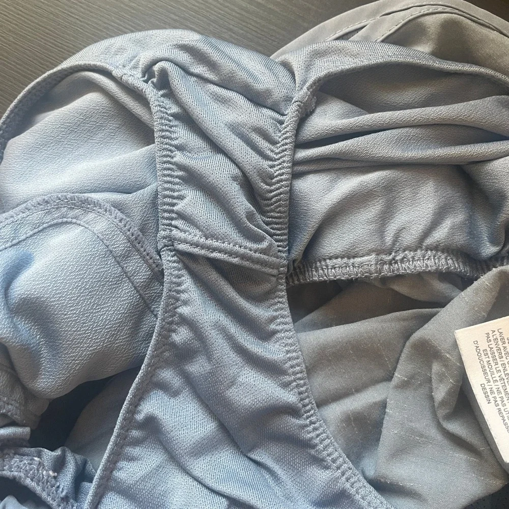 Nike Womens Dri-FIT Running Shorts‎ Gray Mesh Athletic Workout Gym Size M